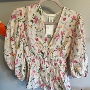 H&M Floral Blouse